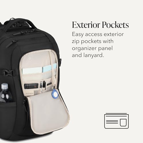 SwissGear Hybrid 45L Travel Backpack, Fits 17 inch Laptop, Men's and Women's, Black - color: Black, size: 45L