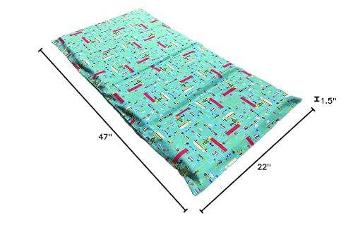 KinderMat 1.5" Thick + PBS Kids Kinderbundle - Washable Cover, Special Edition - Traffic JAM Design- Regular, Washable Sheet is 47" x 22", Value Bundle Great for Daycare & Family Households - color: Traffic Jam Bundle 1.5 Inch