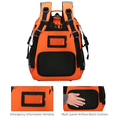 First Aid Bag Empty Madical Bag Responder Trauma Backpack,Medical Backpack,Medical Emergency Kits Storage Pack for EMT, EMS - color: Orange