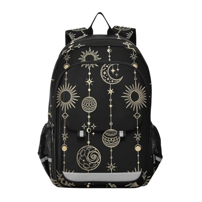 ALAZA Sun Moon Stars Witch Laptop Backpack Purse for Women Men Travel Bag Casual Daypack with Compartment & Multiple Pockets - color: Star