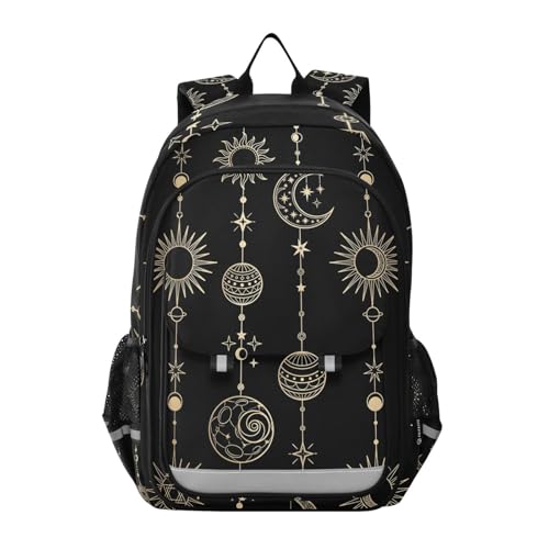 ALAZA Sun Moon Stars Witch Laptop Backpack Purse for Women Men Travel Bag Casual Daypack with Compartment & Multiple Pockets - color: Star