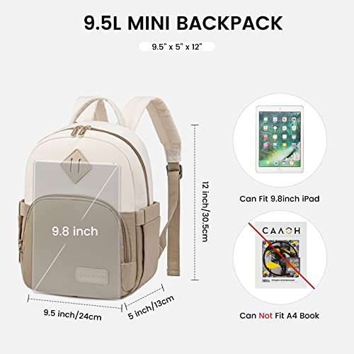 LOVEVOOK Backpack for Women Light Weight Waterproof Backpack Purses Daily Backpack… | Light Weight - color: Khaki-cream