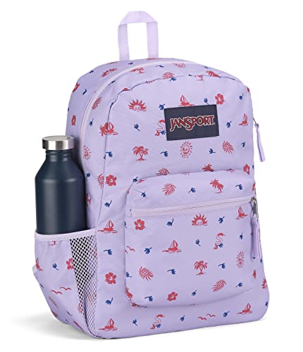 JanSport Cross Town Backpack 17" x 12.5" x 6" - Simple Bag for Everyone with 1 Main Compartment, Front Utility Pocket - Premium Class Accessories - Lagoon Luau - color: Lagoon Luau