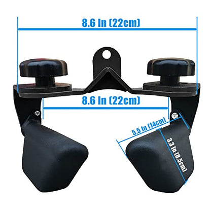 Adjustable Lat Pull down Bar, Cable Machine Attachments for Gym, Home Gym Fitness T-bar Row Pulldown Attachments, Lat Pull Down Machine Wide Grip Neutral Grip Handle - color: SP-B01
