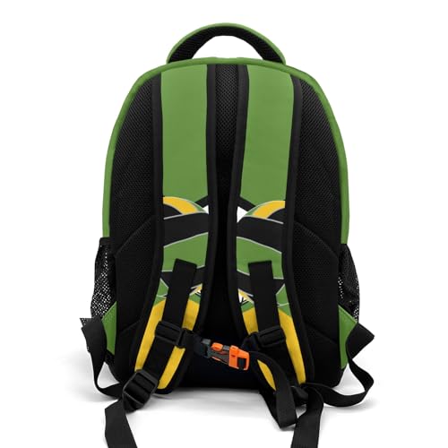 Dark Green Gold Volleyball Customized Waterproof Backpacks Shoulders Daypacks Bags - color: Muilti 9