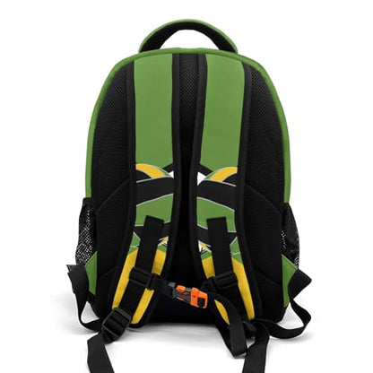 Dark Green Gold Volleyball Customized Waterproof Backpacks Shoulders Daypacks Bags - color: Muilti 9