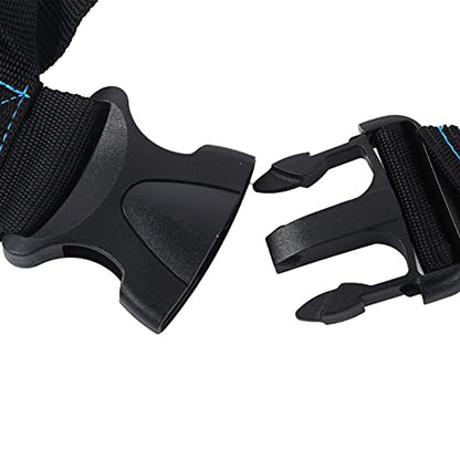 Weight Bearing Shoulder Strap, Nylon Resistances Strength Training Shoulder Bands Pulling Sled Harness Vest Bands with Pulling Strap for Football Workout - color: Black Blue