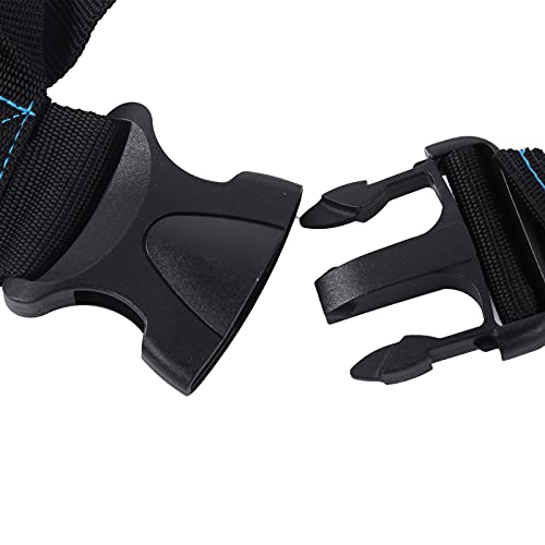 Weight Bearing Shoulder Strap Pulling Sled Harness Vest Resistance Bands with Pulling Strap Durable Nylon Material Adjustable Design for Strength Training and Team Sports - color: Black Blue