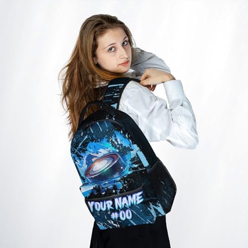 Personalized Backpack - Ice Hockey Backpacks for Boys Girls - 17 Inch Kids Bookbag for Elementary Middle School - Cool Field Hockey Theme School Bags for Teens - color: Style-8