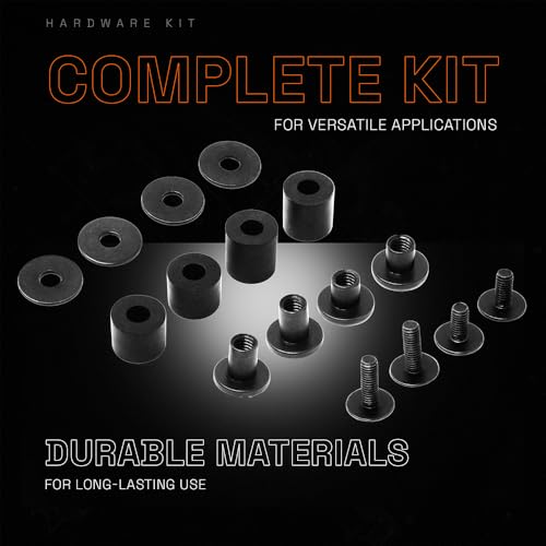 GRITR Kydex Hook & Loop Panel Insert/Adhesive Loop Sheets – Tactical & Military Gear Organizers for Holsters, Mag Carriers, Knife Sheaths, Flashlights, and More - style: Hardware Kit