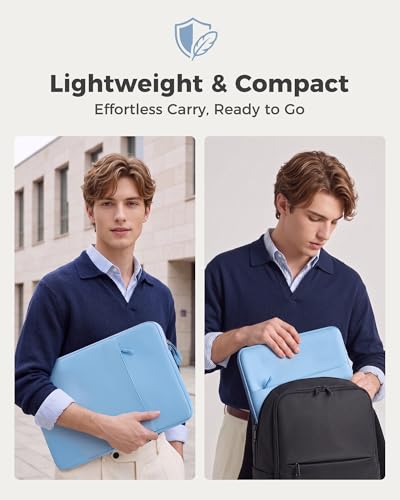 ProCase Laptop Sleeve 15" for MacBook Air/Pro 15 Inch M5/M4/M3/M2, Computer Case Also Compatible with 15" HP Dell ASUS Lenovo Acer Chromebook -Airblue - color: Airblue, size: 15-inch