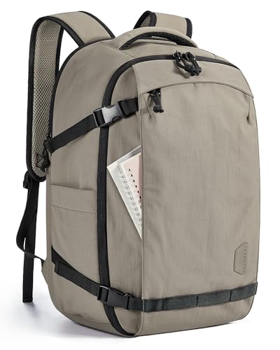 BAGSMART Travel Backpack Women, 15.6 Inch Carry On Backpack Flight Approved, TSA Approved Personal Item Travel Bag, Water Resistant Weekender Bag Luggage Daypack, Brown - color: Brown, size: 15.6 Inch