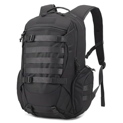 35L Tactical Backpack for Men, MOLLE Military Bug Out Bag, Waterproof Rucksack for Hiking with Hydration Port Black - color: Black