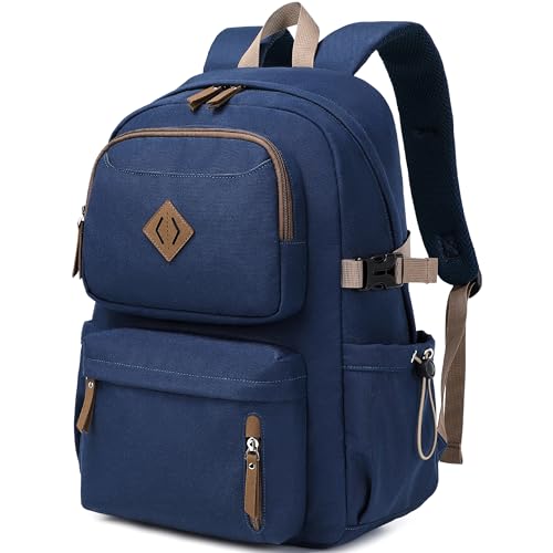 AO ALI VICTORY laptop backpack 15.6 inch anti theft travel backpacks for men and women large college bookbag work business daypack middle high school bag for girls boys teens students blue - color: Blue