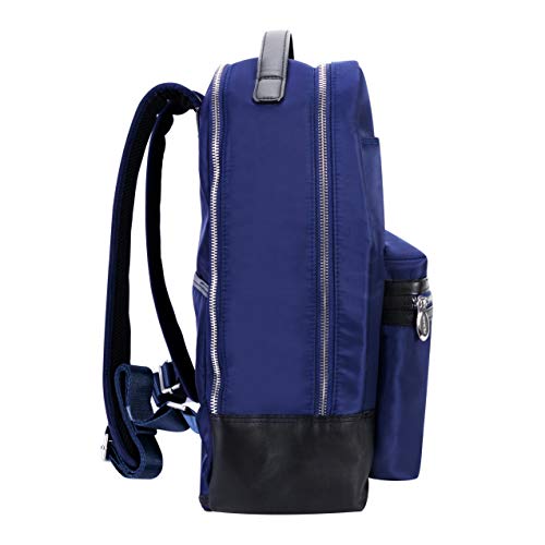 McKlein Parker, 15" Backpack Laptop Briefcase, Laptop & Tablet, Travel Business Backpack & Cross-Body, Dual Compartment Laptop/Computer & Tablet Backpack Bag Case - color: Navy