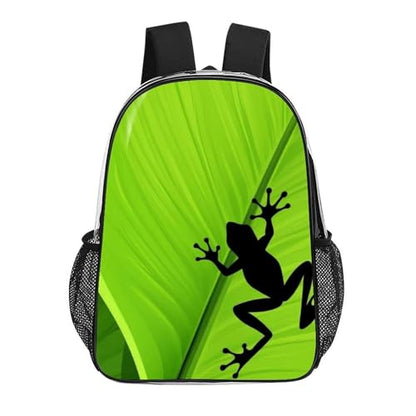 Daypack Lightweight Multipurpose Anti-Theft Green Leaf Frog Shoulder Bag Large Capacity Laptop Book Bag Rucksack With Adjustable Shoulder Straps - color: Pattern 207