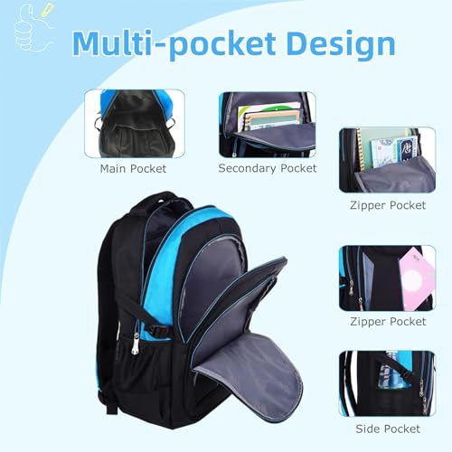 Kids Backpack,Boys Bookbag for Elementary Middle School,Color Blocking Student Bag,Sturdy Travel Daypack - color: Yellow