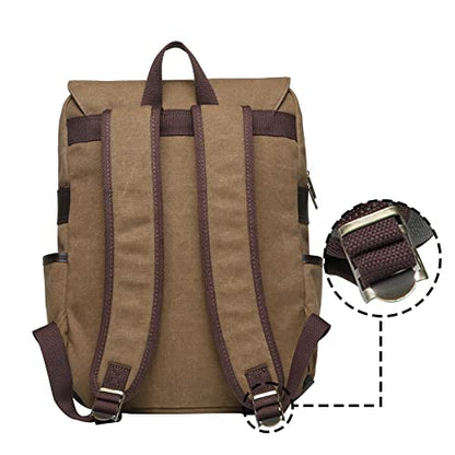 KAUKKO Casual Daypacks Multipurpose backpacks Outdoor Backpack Travel Casual Rucksack Laptop Backpack Fits 15" - color: 16-khaki