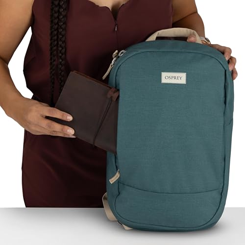 Osprey Arcane Small Day Commuter Backpack - Lightweight Everyday Bag with Laptop Sleeve, Purple Garnet Heather - color: Purple Garnet Heather