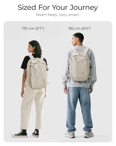 BAGSMART Travel Backpack Women, 15.6 Inch Carry On Backpack Flight Approved, TSA Approved Personal Item Travel Bag, Water Resistant Weekender Bag Luggage Daypack, Beige - color: Beige, size: 15.6 Inch