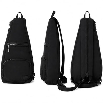 Reebok Unisex Crossbody Bag - Convertible Compact Durable Cross Body Bag for Women and Men - Gym and Travel Essentials, Size One Size, Maeve Black - color: Maeve Black