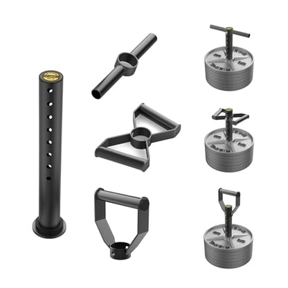 Adjustable kettlebell Handle, Heavy Duty Kettlebell Handle for Plates, Loading Pin with D-bar, Double D-bar and T-bar for Olympic Weight Plates, Hold Up 200lbs. - color: Extra D-bar