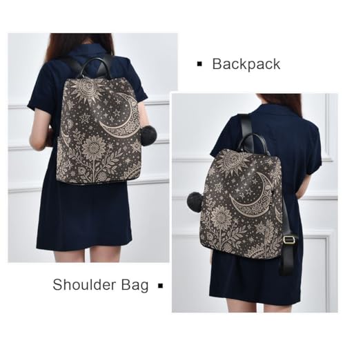 ALAZA Mandala Sun The Moon Stars Backpack for Daily Shopping Travel - color: Multi 2