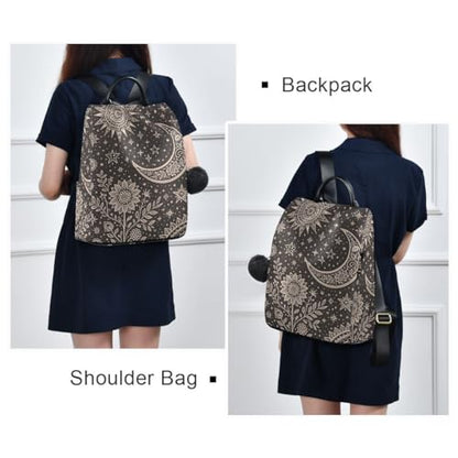 ALAZA Mandala Sun The Moon Stars Backpack for Daily Shopping Travel - color: Multi 2