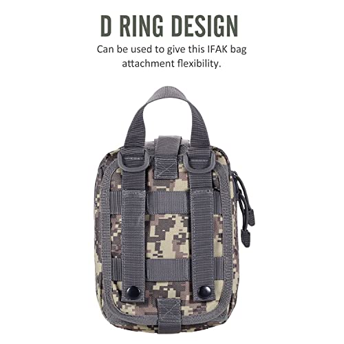 Molle First aid Kit pouch Empty ifak bag EMT Tactical Pouch for Med Rescue - color: ACU