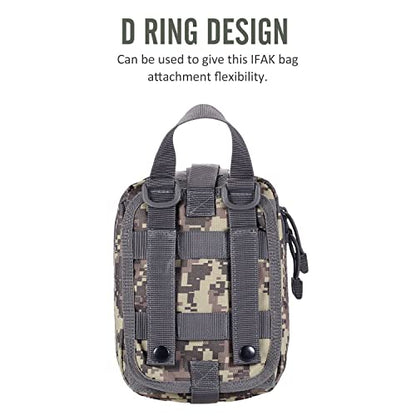 Molle First aid Kit pouch Empty ifak bag EMT Tactical Pouch for Med Rescue - color: ACU