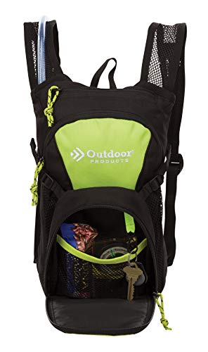 Outdoor Products Tadpole Hydration Pack (Black) (Violet Tulip) - color: Acid Lime