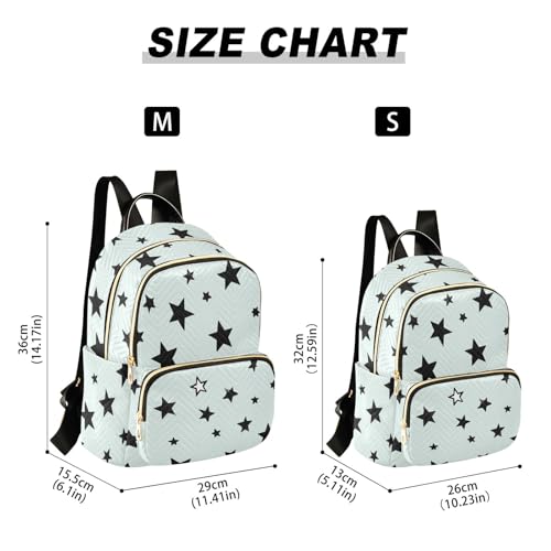 ALAZA Mini Backpack Purse for Women Lightweight Girls Small Size Zebra Stripe Star School Teens College Traveling - color: Zebra Stripe Star, size: Small