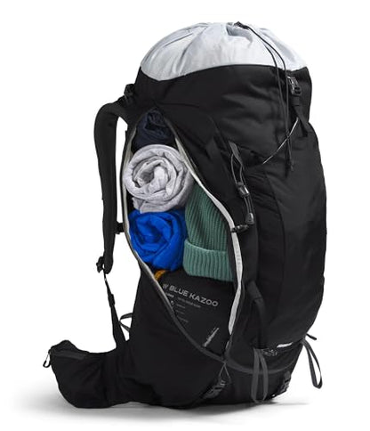 The North Face Terra 65 Backpack - Unisex Hiking Pack, Cinch-Top Opening with Zipper, Pole & Ice Axe Attachments, TNF Black/Asphalt Grey-NPF, Large/X-Large - color: Tnf Black/Asphalt Grey-npf, size: Large-X-Large