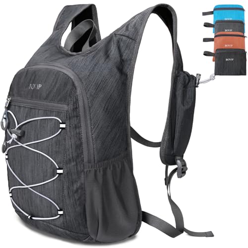 BOVIP 20L Hiking Backpack Lightweight Packable Hiking Daypack Small Travel Outdoor Foldable Shoulder Bag Black - color: Black 1