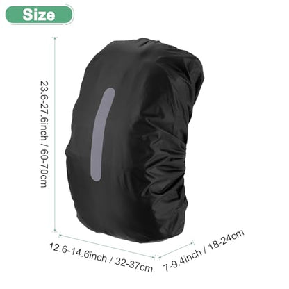 M METERXITY Waterproof Backpack Rain Cover - color: Black, size: Middle(30L-40L)