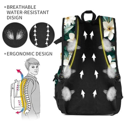 rickyh style School Backpack Travel Bag for Men & Women Lightweight College Back Pack with Laptop Compartmen - color: 04jdhua