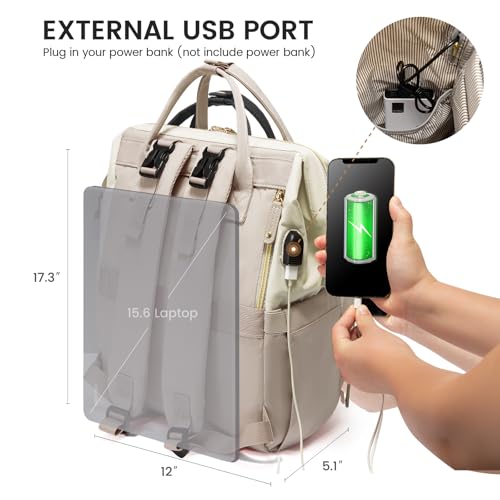 LOVEVOOK Diaper Bag Backpack, Baby Bag with Changing Station, Large Diaper Backpack for Moms Dads, Waterproof Leather Accents Baby Boy and Girl Bag for Travel Baby Essentials - color: Khaki-beige