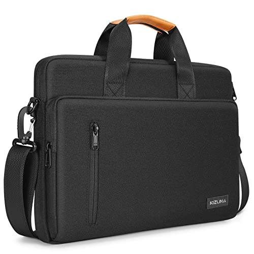 KIZUNA Laptop Bag Case 13.3 Inch Computer Shoulder Messenger Sleeve Briefcase for 13" MacBook Air/MacBook Pro 14 M2 Pro/M1 MAX/14 Lenovo ThinkPad X1 Carbon/IdeaPad Flex 5i /Huawei,Black - color: Black, size: 13-13.3 Inch