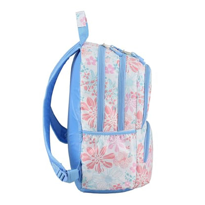 FUEL Hiking Laptop Backpack, College Bookbag, Travel Daypack with 5 Compartments, Dynamo Tech Pocket, 18.5 Inches - color: Spring Floral