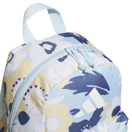 adidas Kids Gotta-Have-It Mini Backpack – School Bag for Girls and Boys, 10L, Big Floral Ice Blue/Ice Blue, OSFA - color: Big Floral Ice Blue/Ice Blue