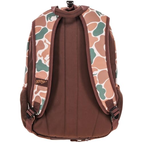 HOOEY Rockstar 20L Backpack - Compact Travel Backpack with Laptop Sleeve - Lightweight, Durable Daypack for Commuting, Hiking & Outdoor Use - Unisex Design (Camo/Brown) - color: Camo/Brown