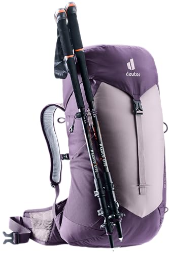 Deuter AC Lite 22L SL Hiking & Daypack Backpack with Narrow Fit, Steel Frame & Superior Breathability - Lavender-Purple - color: Lavender-purple, size: 22L