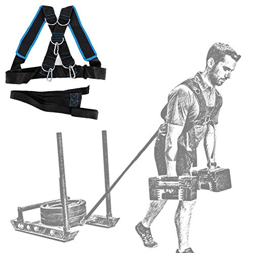 Running Harness, Sled Shoulder Harness Band Belt Sports Equipment Overload Running Band Physical Training Rope Kit Improving Speed, Stamina and