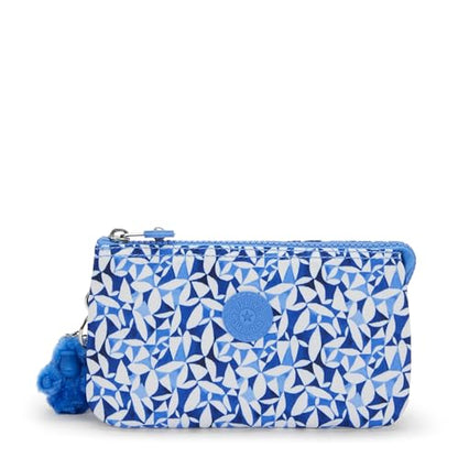 Kipling Women's Creativity Large Prt Pouch, Versatile Cosmetics Kit, Lightweight Travel Organizer - color: Crazy Leaves, size: 7.25''L x 4.25''H x 1.5''D