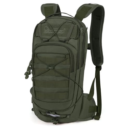 Mardingtop10L Small Tactical Molle Hydration Backpack,Cycling Backpack for Biking,Cycling and Running EDC Daypack - color: Ranger Green