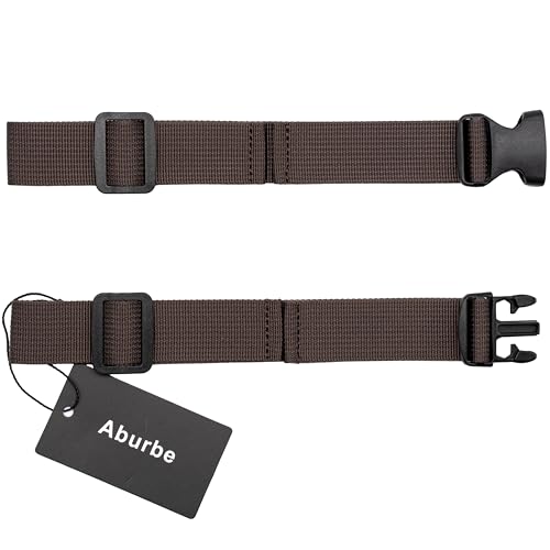Backpack Chest Strap, Universal Add on Adjustable Sternum Strap, Chest Belt Replacement, with Heavy Duty Quick Release Buckle Clip, for Travel, Hiking, Camping, School - color: Brown