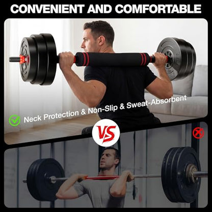 AD01 Adjustable Dumbbells Set, 30/45/70/92LBS Free Weight Set, 5 in 1 Weight Set Used as Kettlebells, Barbell, Push up Stand, Exercise Fitness for Home Gym Suitable Men/Women - color: 45LB(22.5LB Pair)
