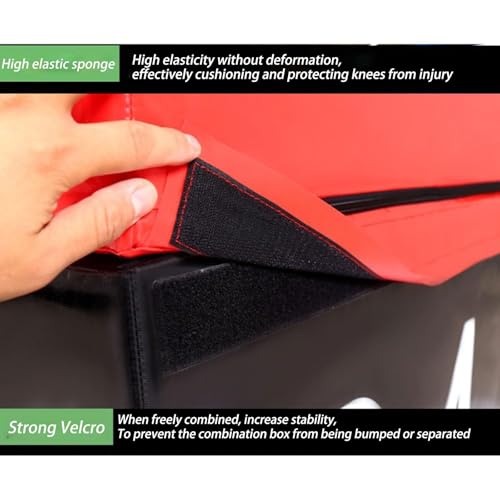 Jumping Training Box Soft Foam Enhanced Box Jumping Set Stackable Box for Home and Gym Can Be Provided Separately Or in Full - size: 90*75*150cm