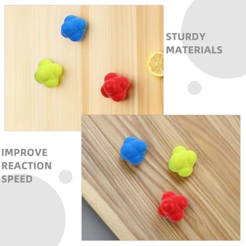 Abaodam 6pcs Agility Reflex Training Balls 5.5cm Hexagon Shape High Difficulty Sports Reaction Balls for Body Coordination and Speed Training Suitable and Adults