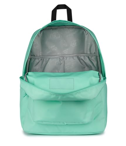 JanSport SuperBreak Plus Backpack with Padded 15-inch Laptop Sleeve and Integrated Bottle Pocket - Spacious and Durable Daypack for Work and Travel - Magic Mint - color: Magic Mint